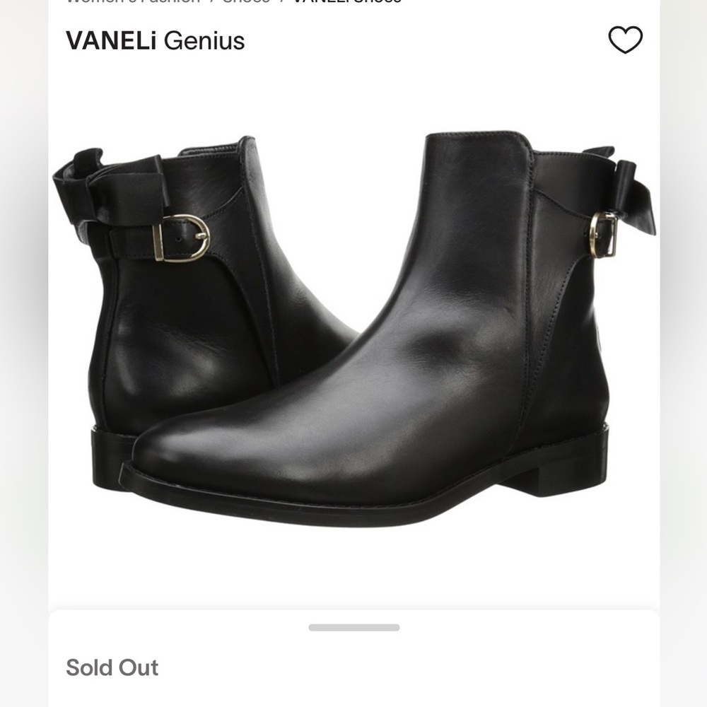 Vaneli Genius Bow Back Calf Booties! Like New! With Box! Kept in shoe covers